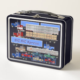 Big Rig Lastbilar Metall Lunchbox