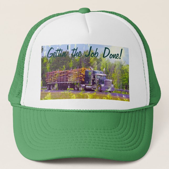 Big Rig Logging Lastbil Driver Hat Keps (Framsida)