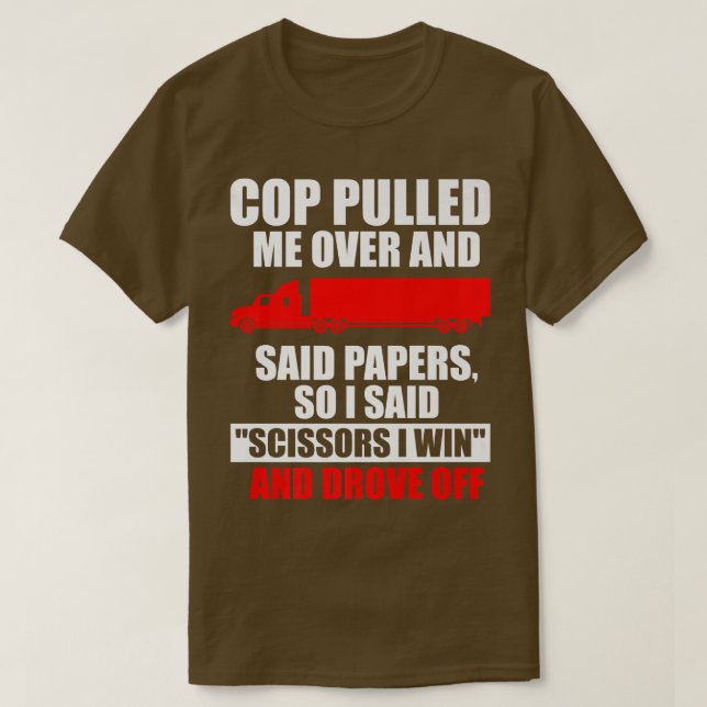 Big Rig Semi-Trailer Trucker Funny Hauler Lastbil  T Shirt (Design framsida)
