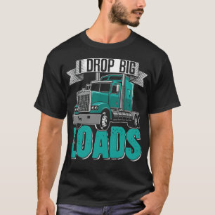 Big Rig SemiTrailer Lastbil-drivrutinsbrödtext an T Shirt
