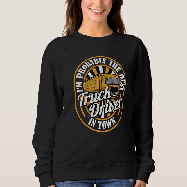 Big Rig Trucker Lastbil Driver Driver T Shirt (Framsida)