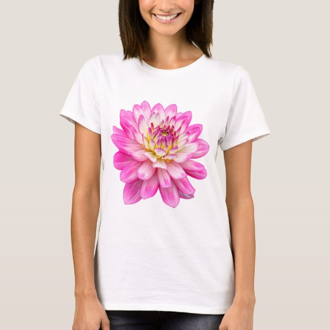 Big Rosa Dahlia T Shirt (Framsida)