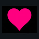 Big Rosa Heart Poster<br><div class="desc">Stor rosa hjärta. Ljus och glad och roligt. Funkyns coola.</div>