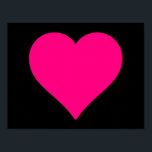 Big Rosa Heart Poster<br><div class="desc">Stor rosa hjärta. Ljus och glad och roligt. Funkyns coola.</div>