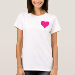 Big Rosa Heart T-shirt<br><div class="desc">Stor rosa hjärta. Ljus och glad och roligt. Funkyns coola.</div>