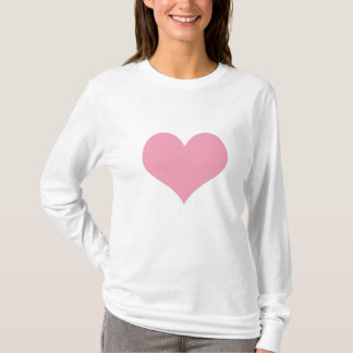 Big Rosa Kärlek Heart T Shirt