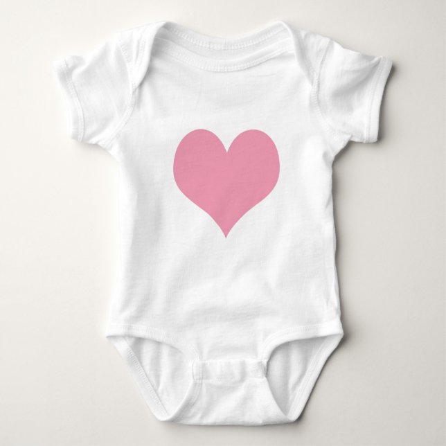 Big Rosa Kärlek Heart T-shirt (Framsida)