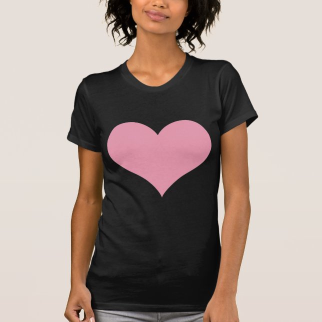 Big Rosa Kärlek Heart Tee (Framsida)