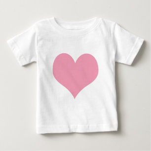 Big Rosa Kärlek Heart Tee Shirt