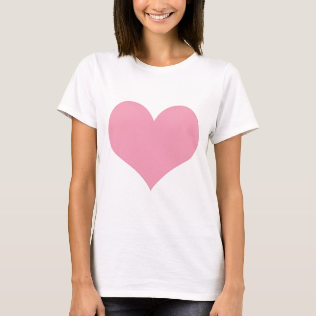 Big Rosa Kärlek Heart Tröja (Framsida)