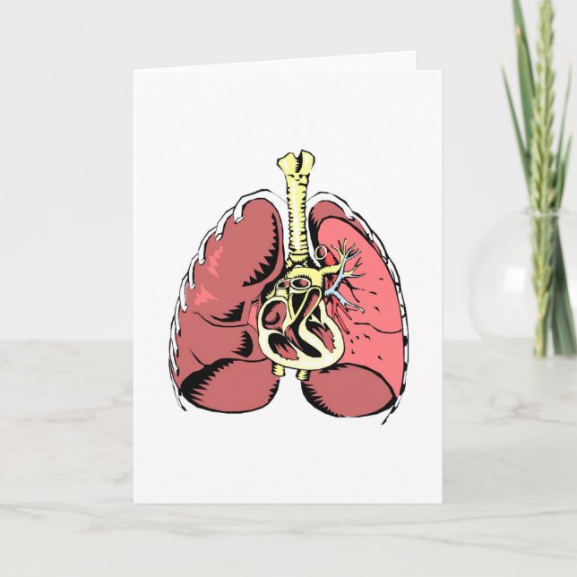 Big Rosa Lungs Kort (Framsida)