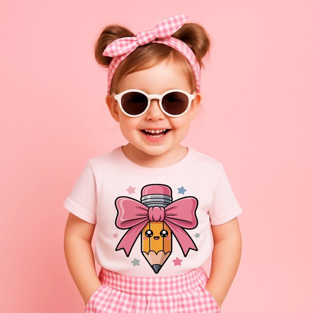 Big Rosa Ribbon Pencil Back to school Gift 2026 T Shirt ("1st grade back to school kit 2026" "5th grade first day survival pack"

"middle school locker )