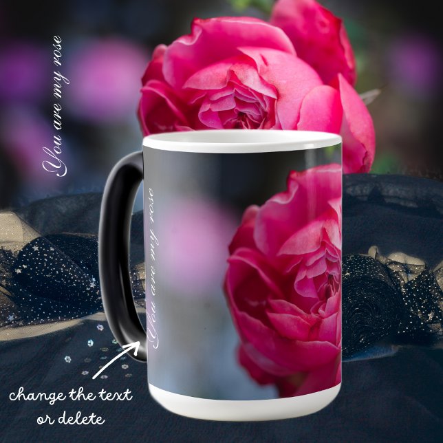 Big rosa ros magisk mugg (Skapare uppladdad)
