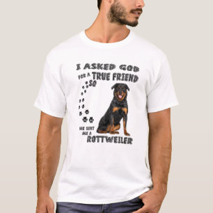 Big Rottweiler som säger Mamma, Rottie Pappa Cost T Shirt