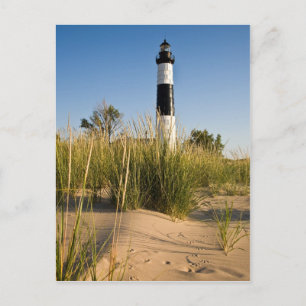 Big Sable Lighthouse-postcardcopy Vykort