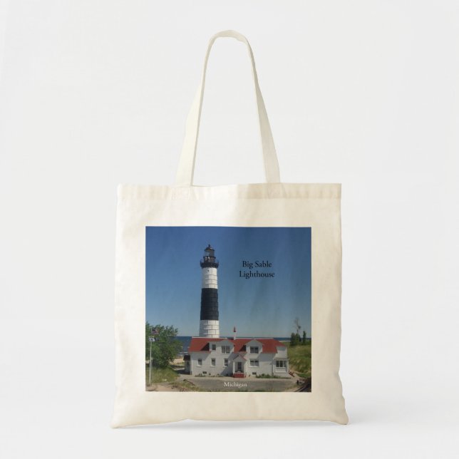 Big Sable Lighthouthus tote bag Tygkasse (Framsidan)