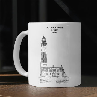 Big Sable Point fyr - Michigan - BD Kaffemugg