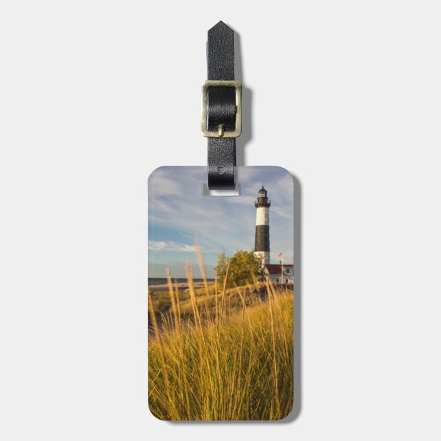 Big Sable Point fyr på Lake Michigan Bagagebricka (Vertikal Framsida)