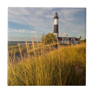 Big Sable Point fyr på Lake Michigan Kakelplatta