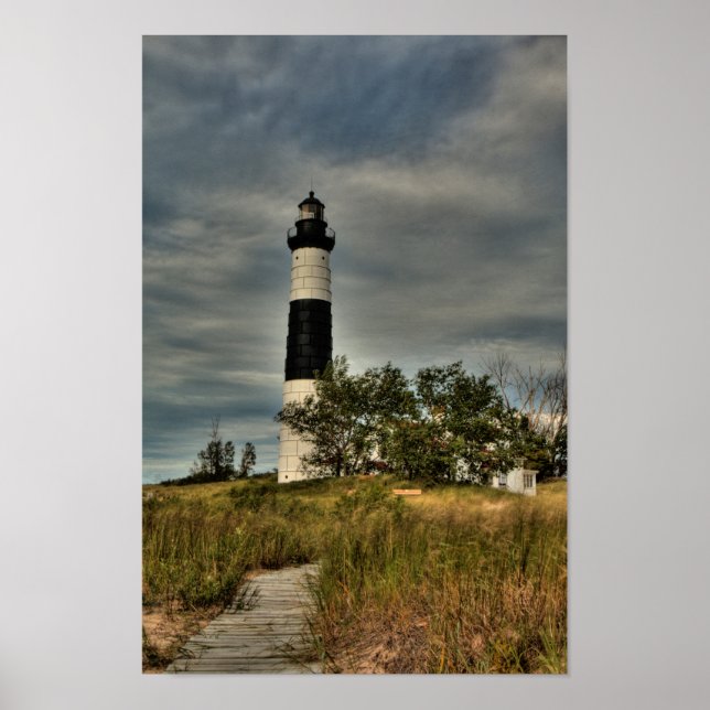 Big Sable Point-fyr Poster (Framsidan)