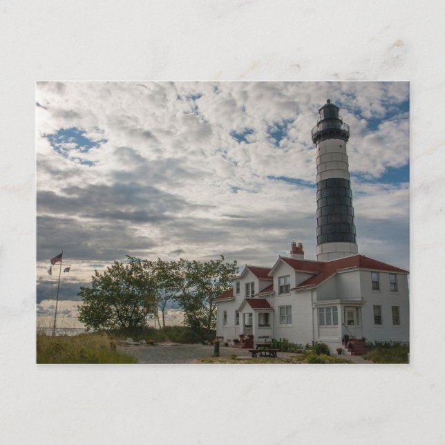 Big Sable Point Light, Michigan Vykort (Framsida)