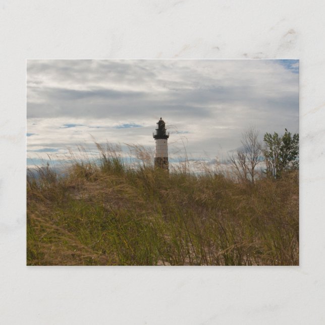 Big Sable Point Light, Michigan Vykort (Framsida)
