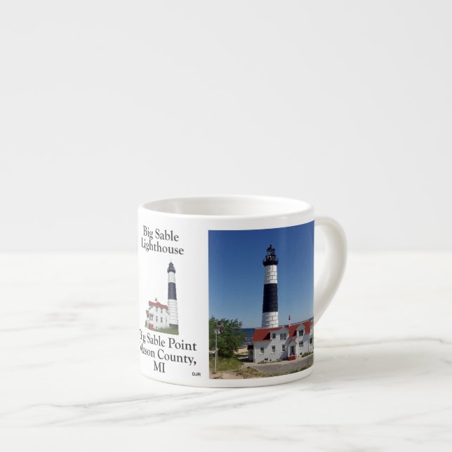 Big Sable Point Lighthouse espresso mugg Espressomugg (Framsida höger)