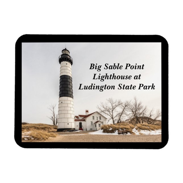 Big Sable Point Lighthouse i Ludington Magnet (Horisontell)