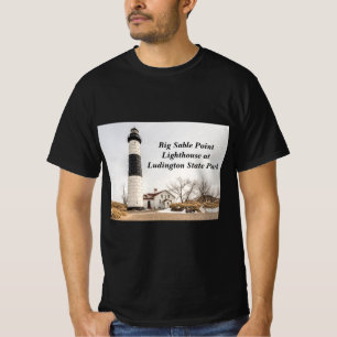 Big Sable Point Lighthouse i Ludington T Shirt