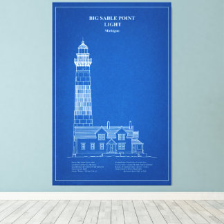 Big Sable Point Lighthouse - Michigan - AD Canvastryck