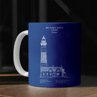 Big Sable Point Lighthouse - Michigan – AD översät Kaffemugg
