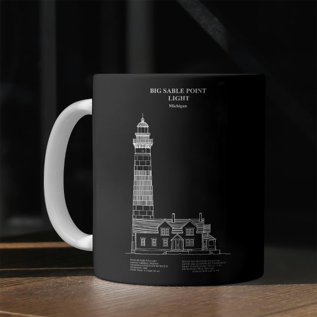 Big Sable Point Lighthouse - Michigan – PD Kaffemugg (Skapare uppladdad)