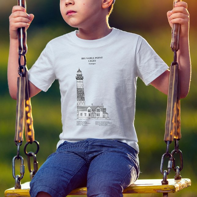 Big Sable Point Lighthouse - Michigan - SBD T Shirt (Skapare uppladdad)
