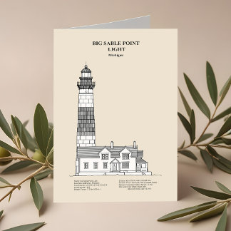 Big Sable Point Lighthouse - Michigan - SBD Tack Kort
