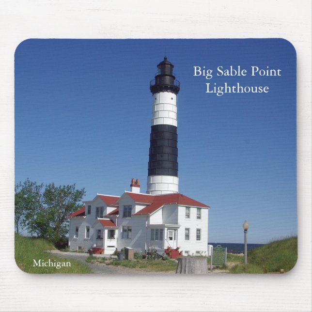 Big Sable Point Lighthouse mousepad Musmatta (Framsidan)