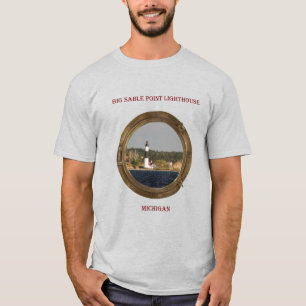 Big Sable Point Lighthouse porthole-skjorta T Shirt