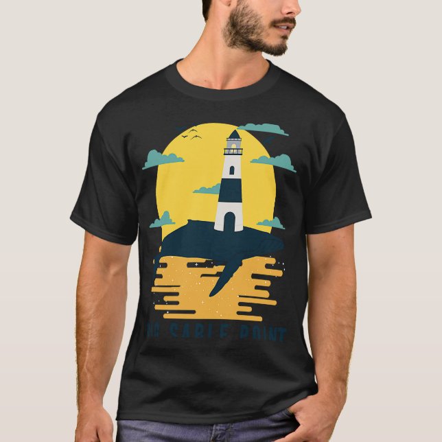 Big Sable Point Lighthouse Sjö Michigan Light Lud T Shirt (Framsida)
