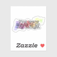 Big Sak Rainbow Splatter Positive Quote Vinyl