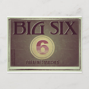 Big Sex Old Label Vykort