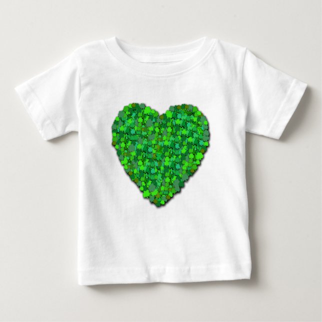 Big Shamrock Heart T-shirt (Framsida)