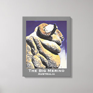 Big Sheep Big Merino Australian reseikon Canvastryck