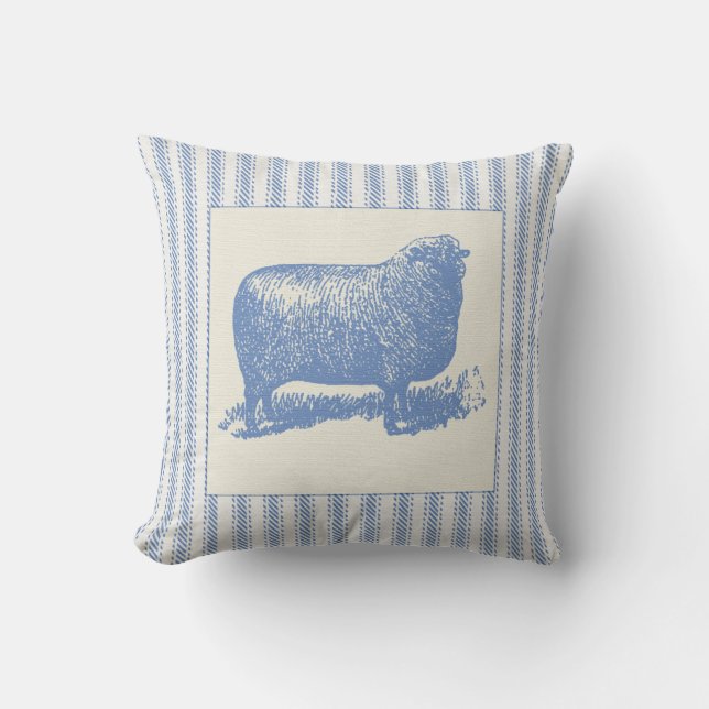 Big Sheep med biljett Kudde (Framsida)
