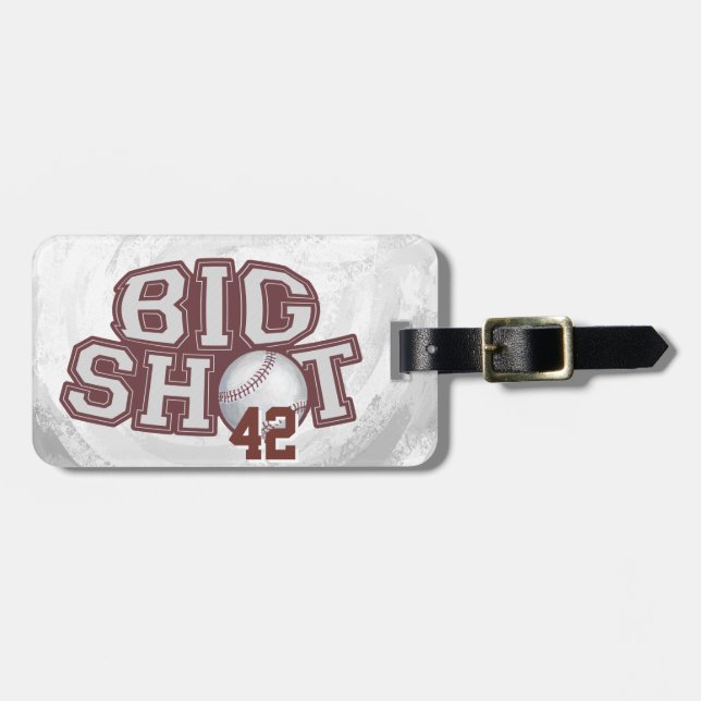 Big Shot Baseball Bagagebricka (Horisontell Framsida)