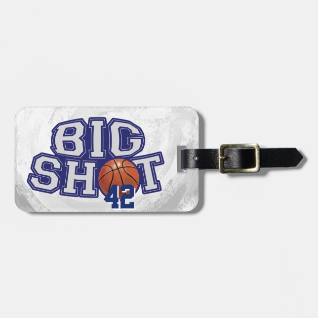 Big Shot Basketball Bagagebricka (Horisontell Framsida)