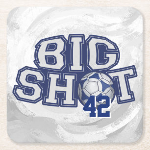 Big Shot Soccerball Underlägg Papper Kvadrat