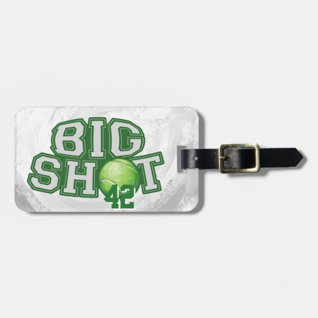 Big Shot Tennis Boll Bagagebricka (Horisontell Framsida)