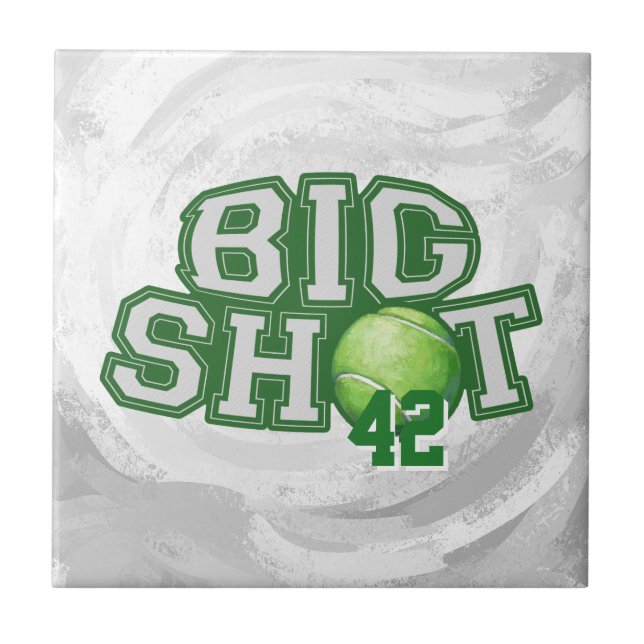 Big Shot Tennis Boll Kakelplatta (Framsidan)