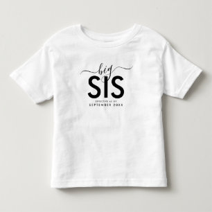 Big Sis   Personlig nyhetsannons för bebis  T Shirt