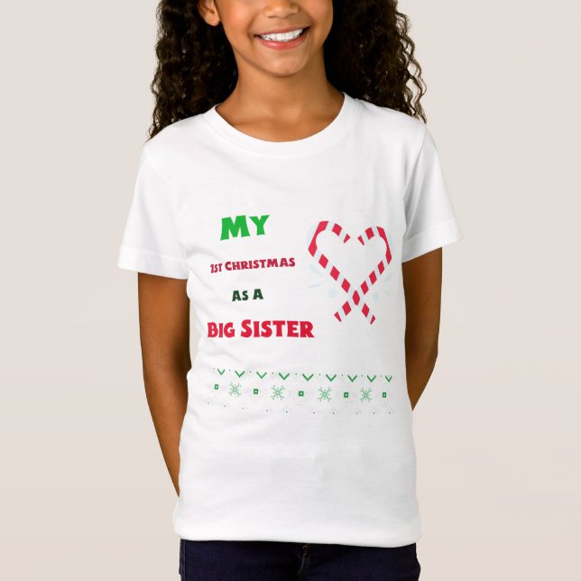 Big Sister 1:a julen T Shirt (Framsida)