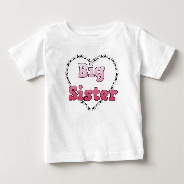 Big Sister Announcement Shirt Tee (Framsida)